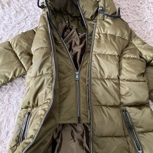 Laundry By Shelli Segal Olive Puffer Jacket